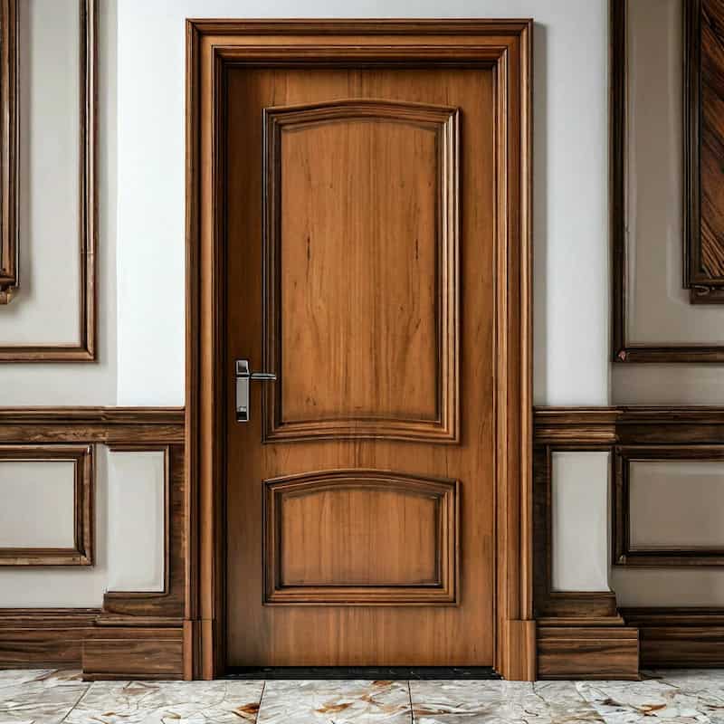 درب ساختمانی چوبی ساخته شده از چوب های مرغوب